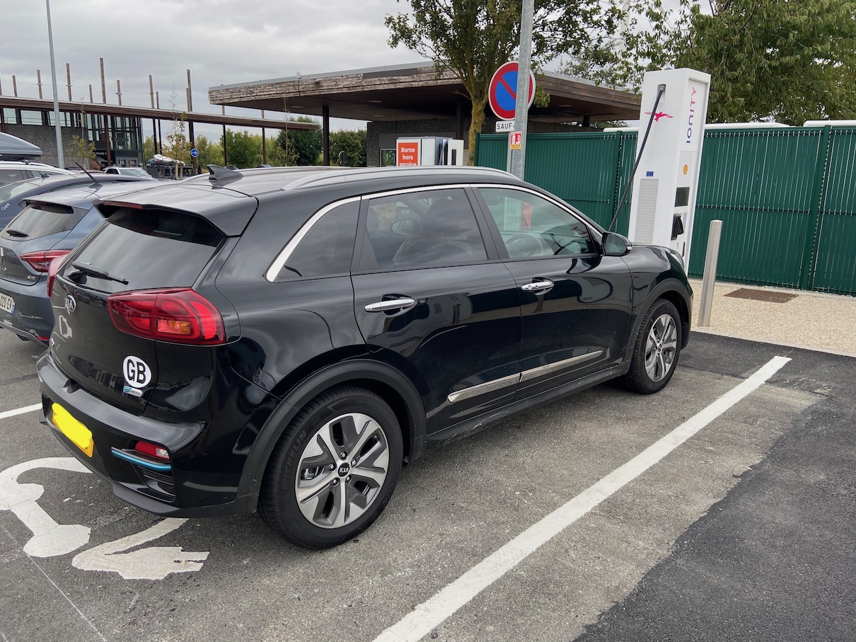 EV charging at Aire de la Baie de la Somme