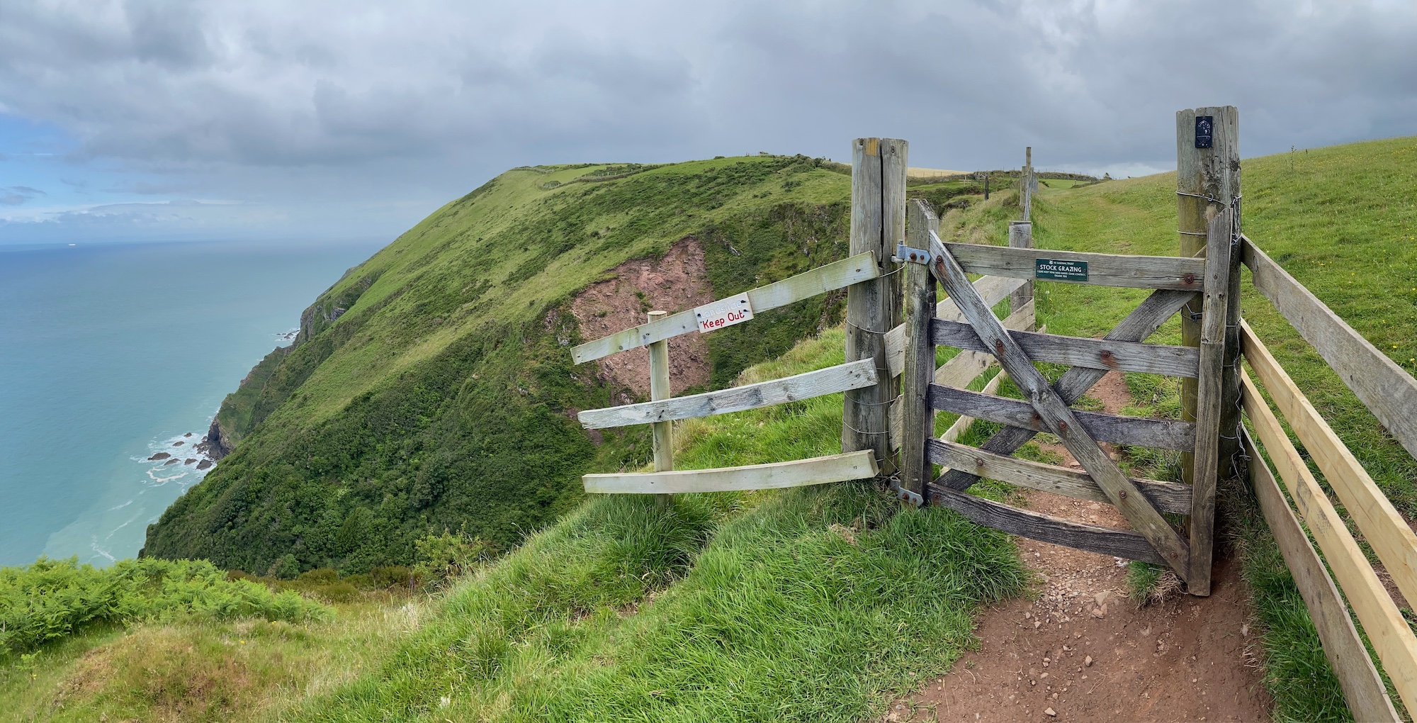 SW coast path gate